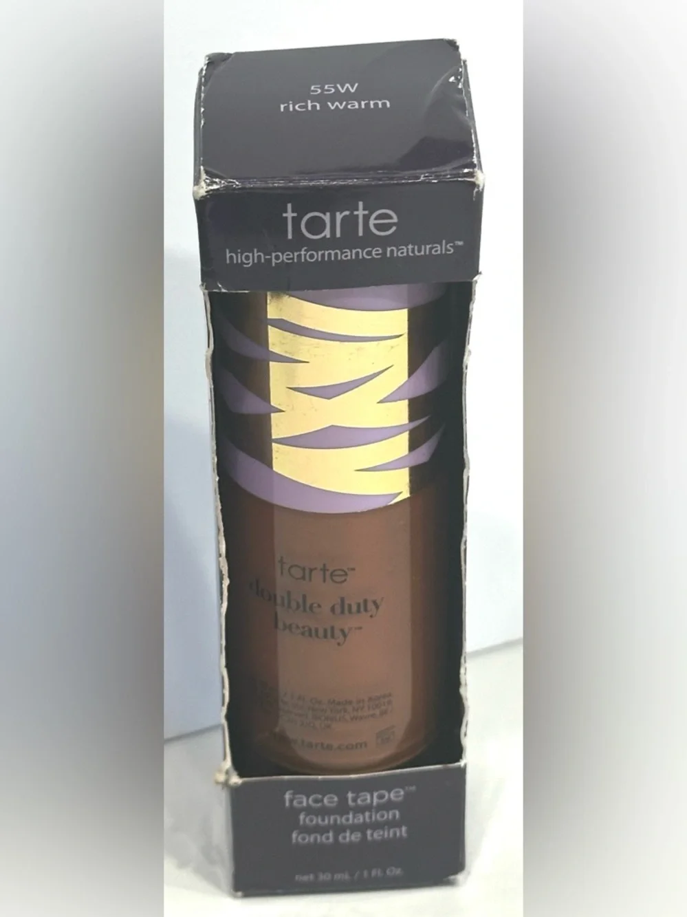 NEW, TARTE Face Tape Foundation ~ 55W RICH WARM, 30 ml / 1 fl oz